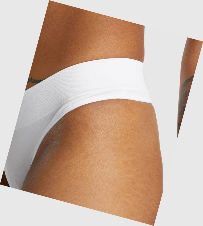 Gymshark Seamless Thong - White